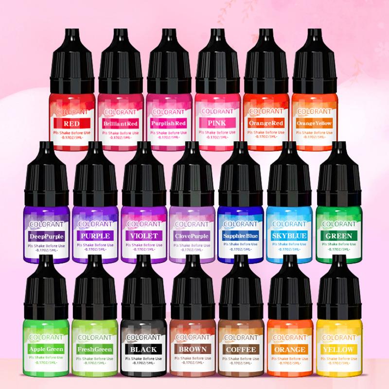 Soy Wax Pillar Blend - 5 ml/ขวดเทียน WAX Pigment สีปลอดสารพิษถั่วเหลืองเทียน WAX