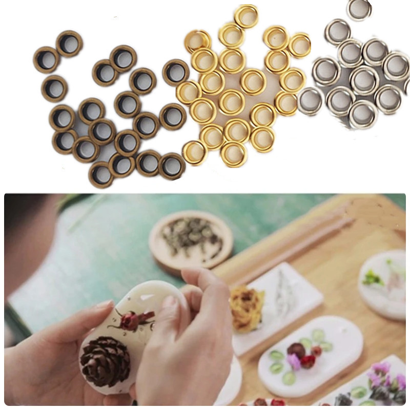 Soy Wax Pillar Blend - เทียนขี้ผึ้ง Buttonhole ชุด 5 มม./0.2in โลหะทนทานเทียนตาไก่