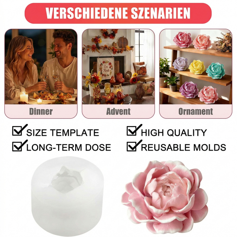 แม่พิมพ์ซิลิโคนเทียนรูปดอกมะลิ - Candle Making Jug บทวิจารณ์และราคา