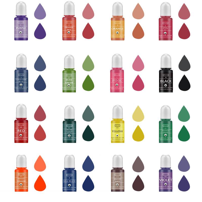10 ml/ขวดเทียน WAX Pigment สีป - Soy Wax Pillar Blend บทวิจารณ์และราคา