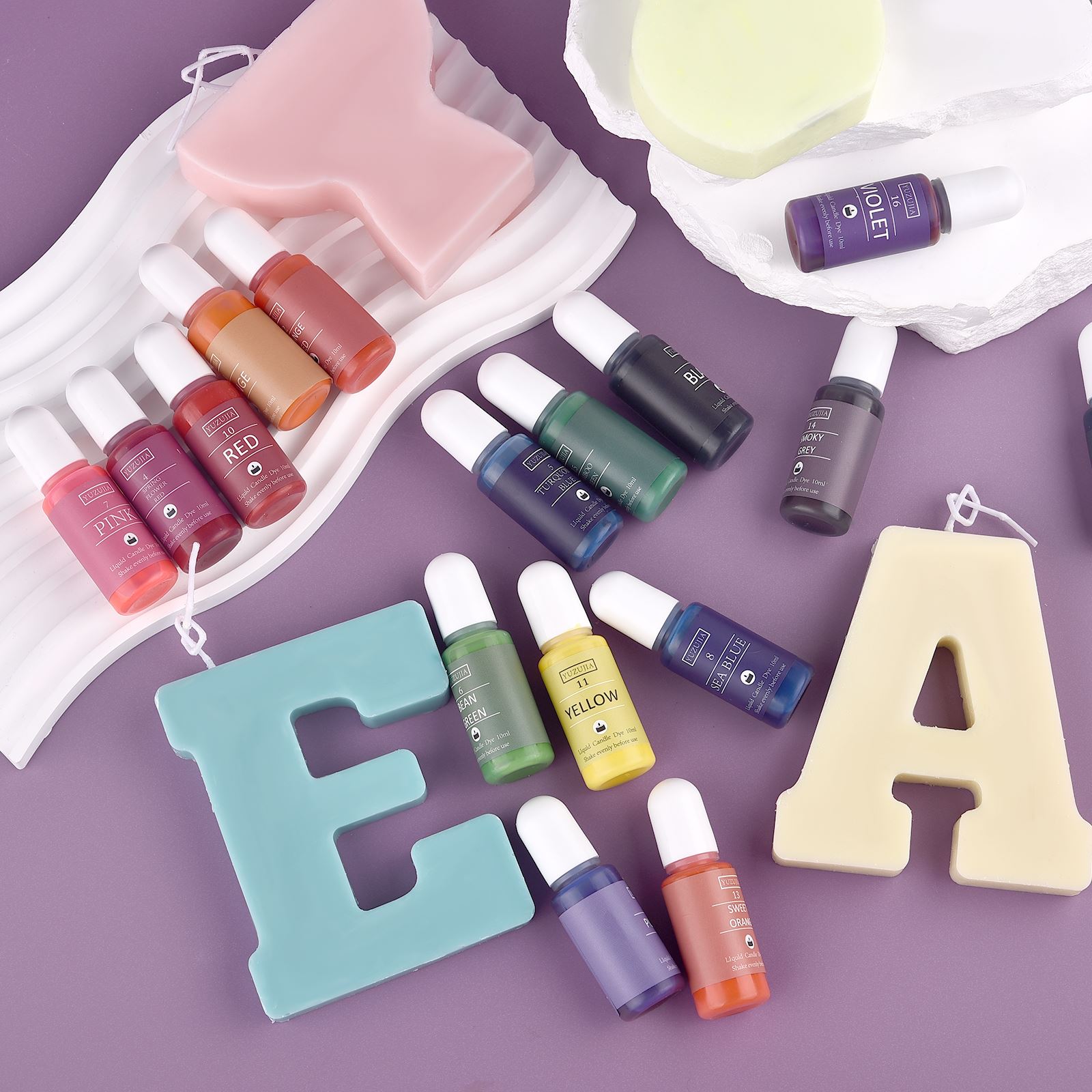 10ml เทียนขี้ผึ้งสี DIY เทียนส - Soy Wax Pillar Blend บทวิจารณ์และราคา