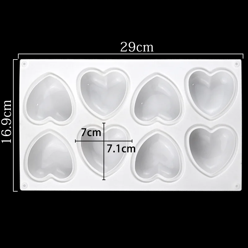 Love Heart ซิลิโคนสบู่แม่พิมพ์ - Candle Making Accessories บทวิจารณ์และราคา