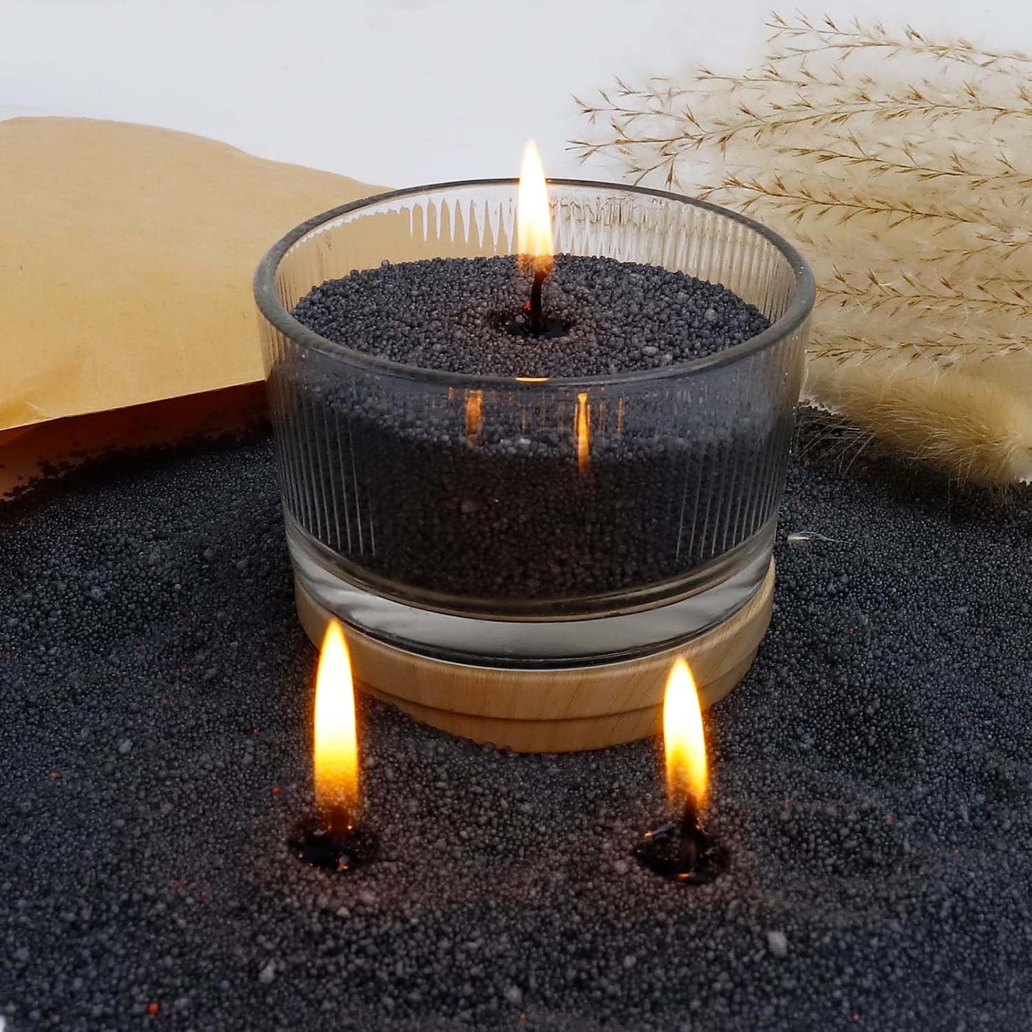 ทรายเทียนสีดำพร้อมไส้เทียน 200 - Candle Making Tips บทวิจารณ์และราคา